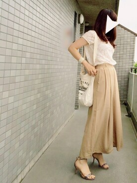 「KATHARINE ROSS（キャサリンロス）のアイテム（バングル/リストバンド）」を使った、☆aiai☆さん（レディース・166cm）の夏コーディネート
