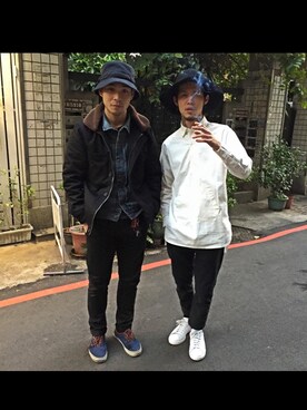 「survival（survival）のアイテム」を使った、COOTIEさん（メンズ・174cm）の冬コーディネート