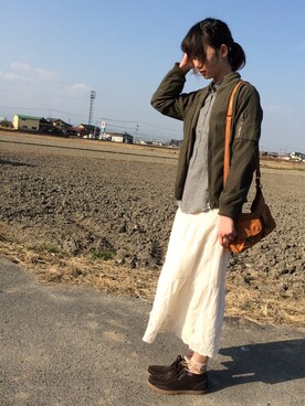 「mobus（モーブス）のアイテム」を使った、あーさんさん（レディース・168cm）の冬コーディネート