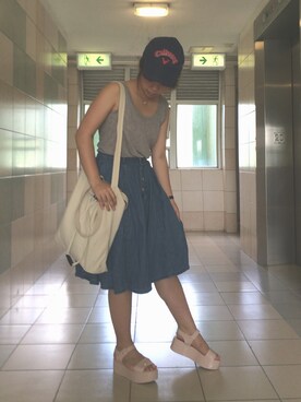 Lee Annさん（レディース・160cm）の夏コーディネート