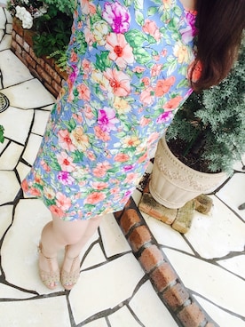 「tocco（トッコ）のアイテム（ワンピース）」を使った、☆さん（レディース・156cm）の夏コーディネート