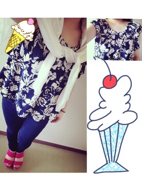 ☆さん（レディース・156cm）の夏コーディネート