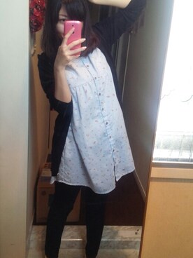 「アイテム（シャツワンピース）」を使った、さよさん（レディース・159cm・20代）の春コーディネート