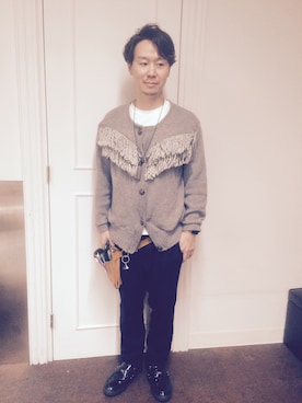 「no brand（ノーブランド）のアイテム（その他アウター）」を使った、近藤周平さん（メンズ・166cm）の冬コーディネート