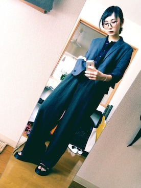 「MARGARET HOWEEL」｜さほりさん（レディース・161cm）の夏コーディネート