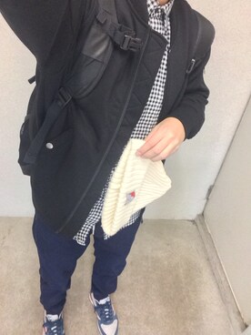 「ベンデイビス」｜「アイテム（ニットキャップ/ビーニー）」を使った、るるるさん（メンズ・169cm）の秋コーディネート