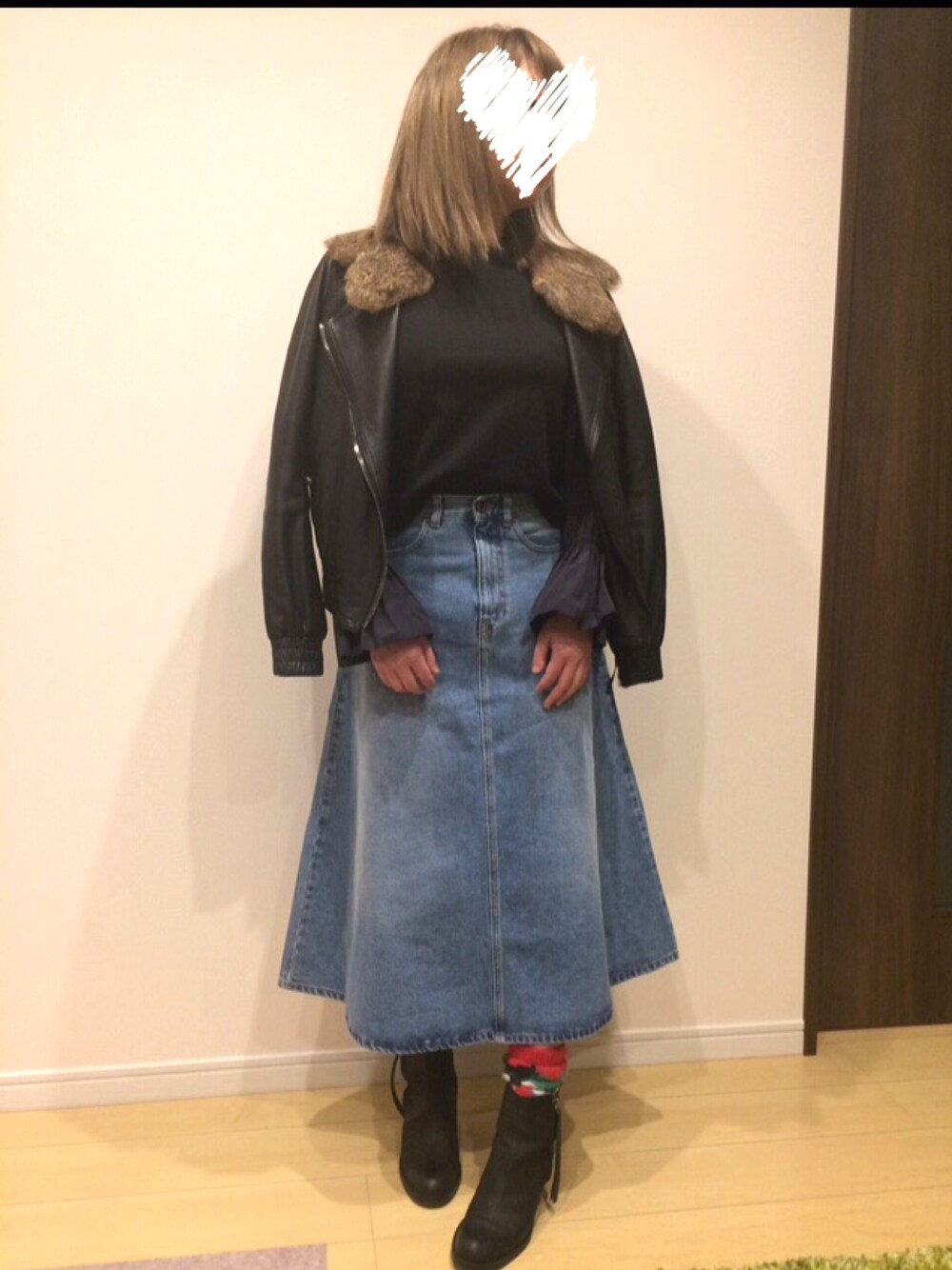 off-white デニムスカート OFF-WHITE オフホワイト Branded High
