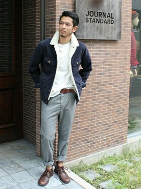 JOURNAL STANDARD 表参道 スタッフさん（メンズ・170cm）の秋コーディネート