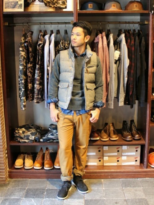 Journal Standard 表参道 スタッフ Journal Standard 渋谷店 Journal Standardのダウンベストを使ったコーディネート Wear