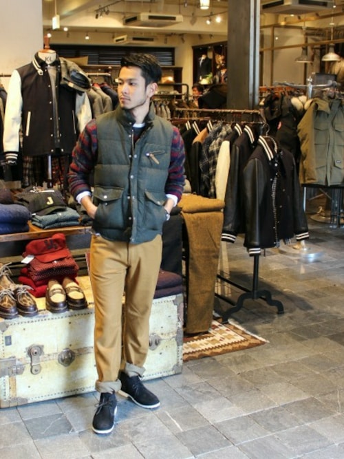 Journal Standard 表参道 スタッフ Journal Standard 渋谷店 Journal Standardのダウンベストを使ったコーディネート Wear