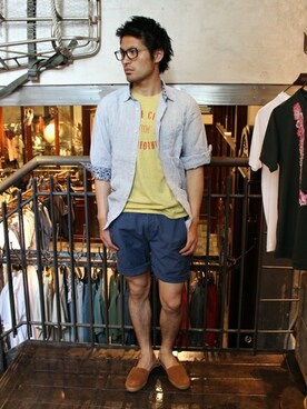 JOURNAL STANDARD 表参道 スタッフさん（メンズ・175cm）の夏コーディネート