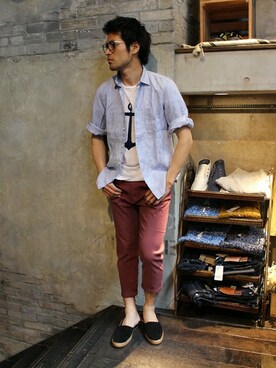 JOURNAL STANDARD 表参道 スタッフさん（メンズ・175cm）の夏コーディネート