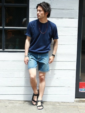 「JOURNAL STANDARD（ジャーナルスタンダード）のアイテム（スウェット）」を使った、JOURNAL STANDARD 表参道 スタッフさん（メンズ・175cm）の春コーディネート