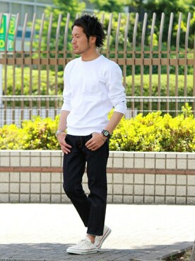 JOURNAL STANDARD 表参道 スタッフさん（メンズ・175cm）の夏コーディネート