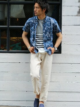 JOURNAL STANDARD 表参道 スタッフさん（メンズ・175cm）の夏コーディネート