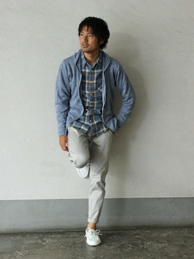 「DANASSA（ダナッサ）のアイテム」を使った、JOURNAL STANDARD 表参道 スタッフさん（メンズ・175cm）の夏コーディネート