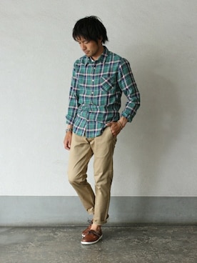 「DANASSA（ダナッサ）のアイテム」を使った、JOURNAL STANDARD 表参道 スタッフさん（メンズ・175cm）の夏コーディネート