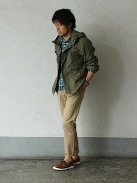 「DANASSA（ダナッサ）のアイテム」を使った、JOURNAL STANDARD 表参道 スタッフさん（メンズ・175cm）の夏コーディネート