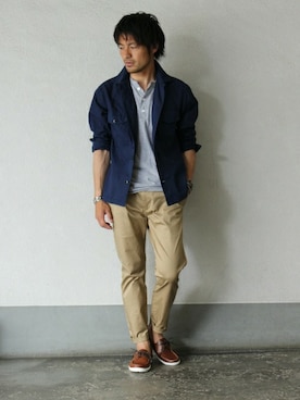 「DANASSA（ダナッサ）のアイテム」を使った、JOURNAL STANDARD 表参道 スタッフさん（メンズ・175cm）の夏コーディネート