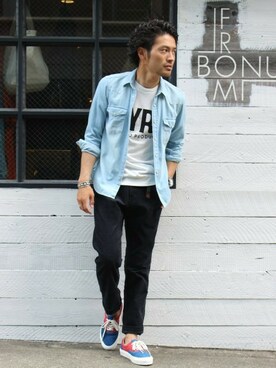 JOURNAL STANDARD 表参道 スタッフさん（メンズ・175cm）の夏コーディネート