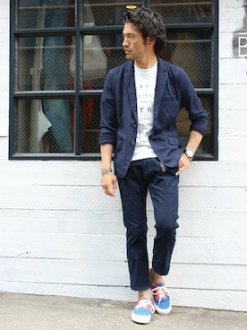 JOURNAL STANDARD 表参道 スタッフさん（メンズ・175cm）の夏コーディネート