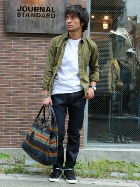JOURNAL STANDARD 表参道 スタッフさん（メンズ・175cm）の夏コーディネート