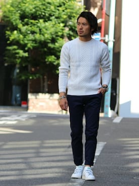 「スタンスミス」｜JOURNAL STANDARD 表参道 スタッフさん（メンズ・175cm）の秋コーディネート