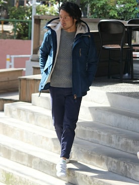 「スタンスミス」｜JOURNAL STANDARD 表参道 スタッフさん（メンズ・175cm）の秋コーディネート