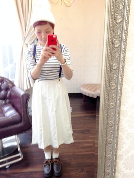 「ニット帽×夏」｜aliceayakoさん（レディース・148cm）の夏コーディネート