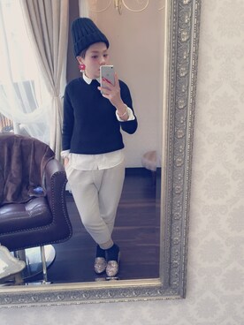 「MAC.キャンディーヤムヤム

（その他、ピンク系）」を使った、aliceayakoさん（レディース・148cm）の冬コーディネート