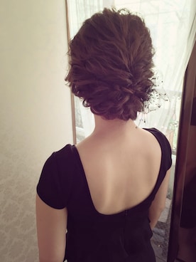 「Handmade（ハンドメイド）のアイテム（その他ヘアアクセサリー、ブラック系）」を使った、aliceayakoさん（レディース・148cm）の秋コーディネート