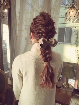 「NOのアイテム（バレッタ/ヘアクリップ、グレー系）」を使った、aliceayakoさん（レディース・148cm）の冬コーディネート