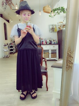 「アイテム（キャミソール）」を使った、aliceayakoさん（レディース・148cm・30代）の夏コーディネート