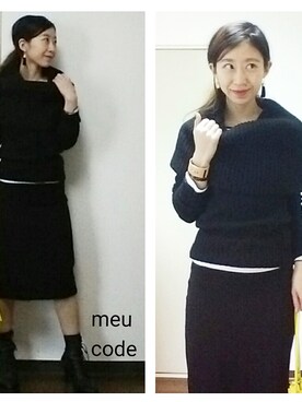 「アイテム（ブーティ）」を使った、meuさん（レディース・155cm・30代）の冬コーディネート