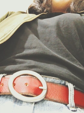 「黒ニット」｜りほさん（レディース・156cm）の冬コーディネート