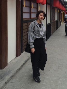 「iohll（iohll）のアイテム」を使った、坦尼雅さん（レディース・157cm）の冬コーディネート