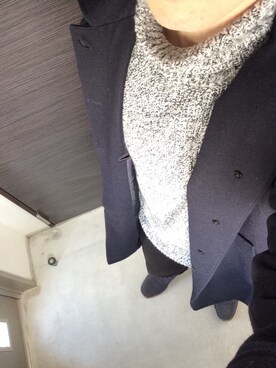 「BLUE WORK（ブルーワーク）のアイテム（ジャケット/アウター）」を使った、ともしさん（メンズ・175cm）の冬コーディネート