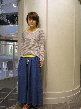 Nakamuさん（レディース・158cm）の春コーディネート