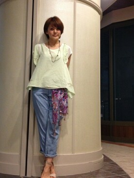 Nakamuさん（レディース・158cm）の夏コーディネート