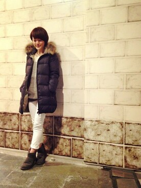 Nakamuさん（レディース・158cm）の冬コーディネート