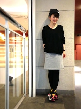 Nakamuさん（レディース・158cm）の冬コーディネート