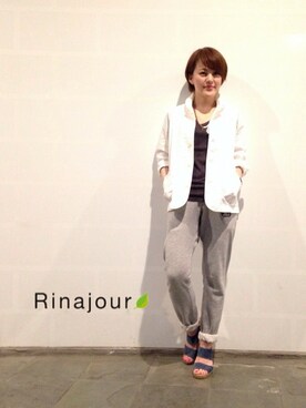 Nakamuさん（レディース・158cm）の春コーディネート