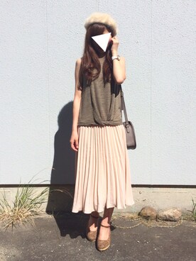 「rps（アールピーエス）のアイテム（パンプス）」を使った、*yukiiiii*さん（レディース・157cm）の夏コーディネート
