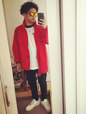 「コロンビア」｜「アイテム（その他アウター）」を使った、SG Ryohey(休止中)さん（メンズ・163cm）の春コーディネート