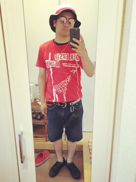 「ラコステ」｜「アイテム（財布/小物）」を使った、SG Ryohey(休止中)さん（メンズ・163cm）の夏コーディネート