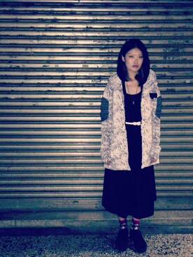 「TAIPEI」｜「アイテム（ピーコート）」を使った、Doritsu Huangさん（レディース・171cm）の冬コーディネート