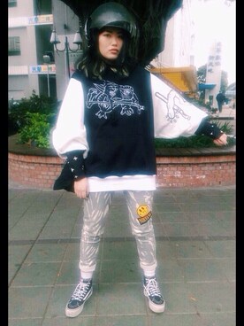 「TABINARY（タビナリー）のアイテム」を使った、Doritsu Huangさん（レディース・171cm）の春コーディネート