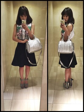「Acne Studios（アクネストゥディオズ）のアイテム（スカート）」を使った、かちくさん（レディース・152cm）の夏コーディネート