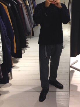 「JOHN LAWRENCE SULLIVAN accessory（ジョンローレンスサリバンアクセサリー）のアイテム」を使った、AOさん（メンズ・170cm）の冬コーディネート