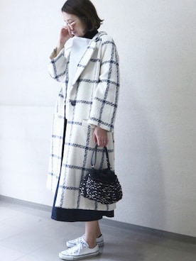 「MUUN（ムーニュ）のアイテム」を使った、chicaさん（レディース・165cm）の秋コーディネート